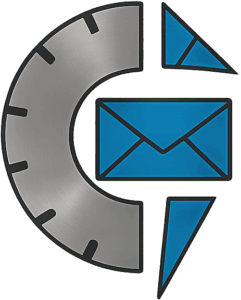 A glowing neon envelope symbol against a black background, conveying messaging or email concept.